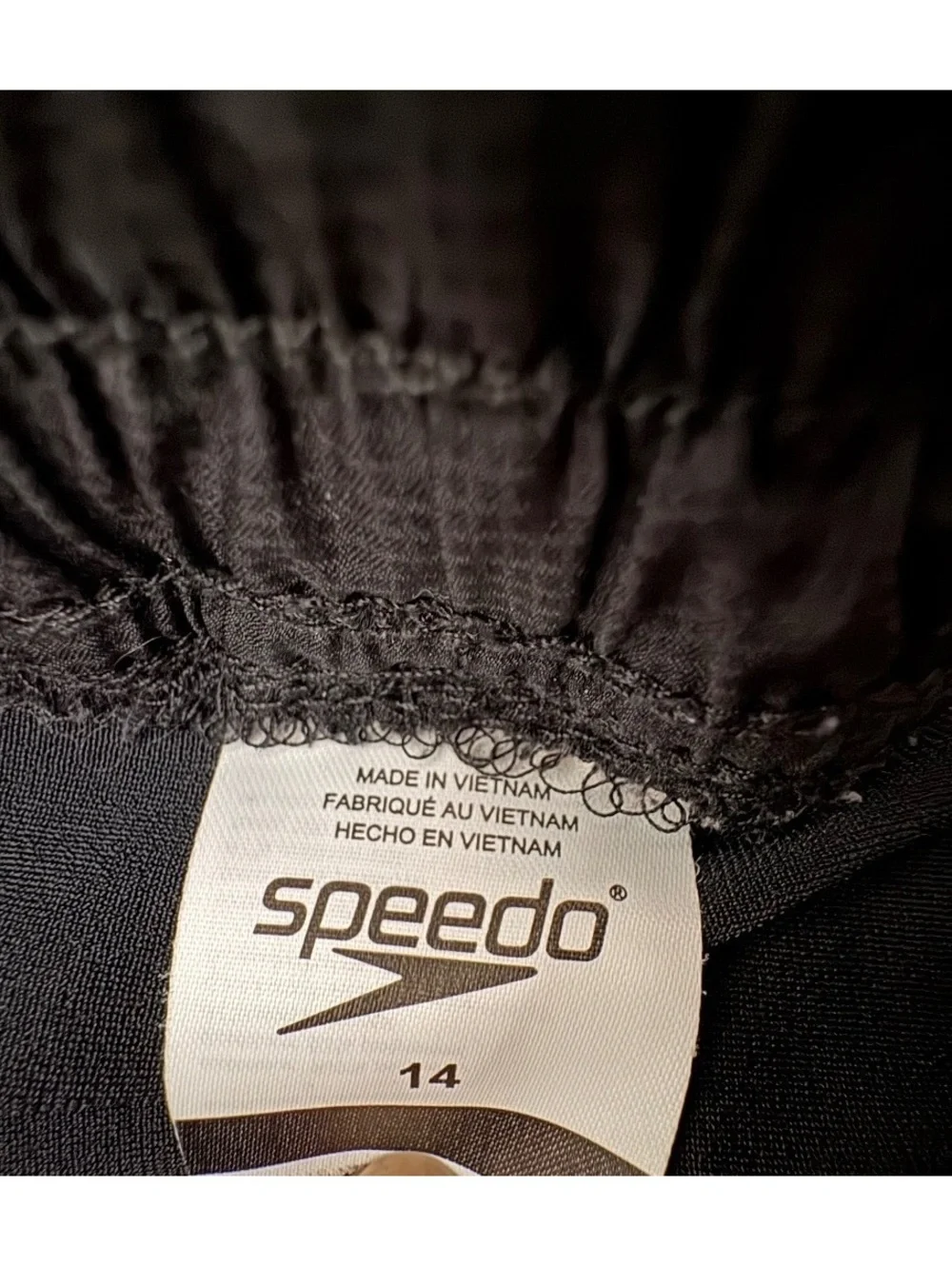 Speedo Women’s 14 Gym2Pool 2-in-1 Run Swim Shorts Black Built In Liner Pockets